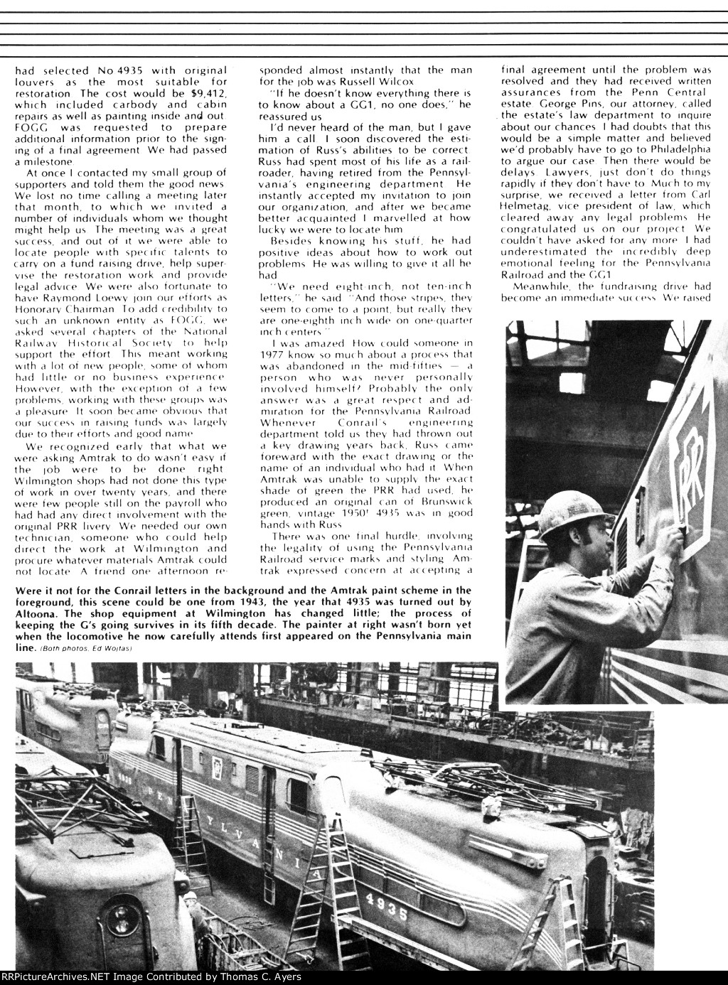 "Taking Of Amtrak 4935," Page 22, 1977